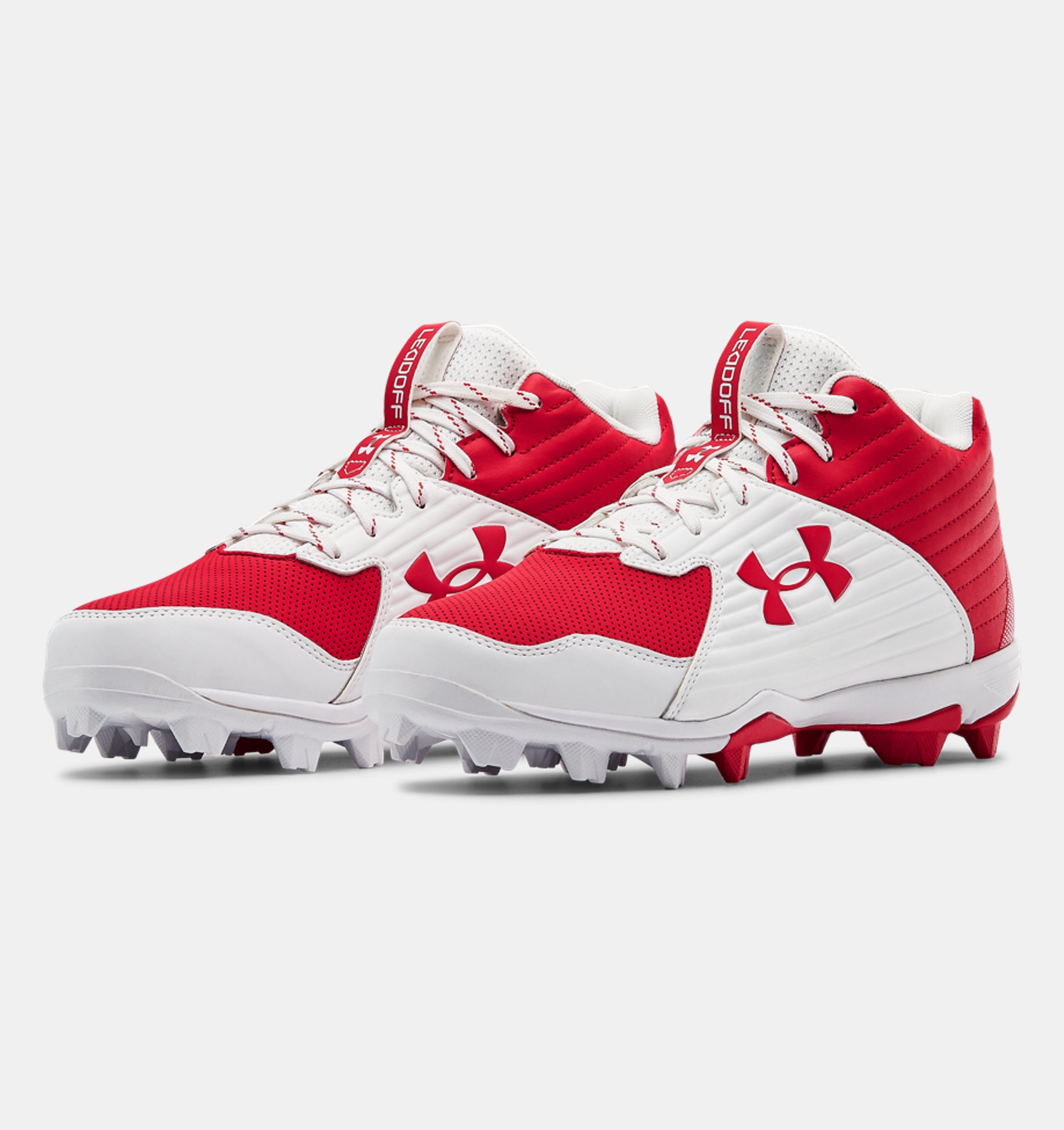 Under Armour Mens Leadoff Mid Rubber Molded Baseball Cleat Baseball Shoe 
